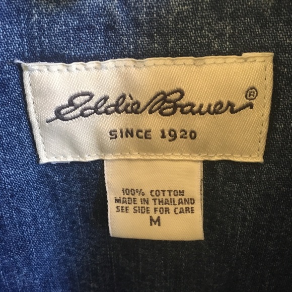 Eddie Bauer Denim sleeveless jacket - Picture 2 of 6
